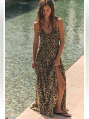 Zara ANIMAL PRINT TULLE DRESS